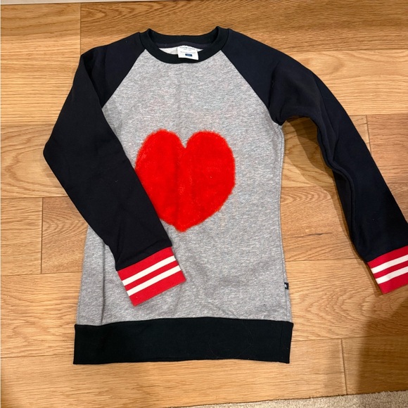 Toobydoo Other - Toobydoo Red Heart Gray and Black Sweatshirt
